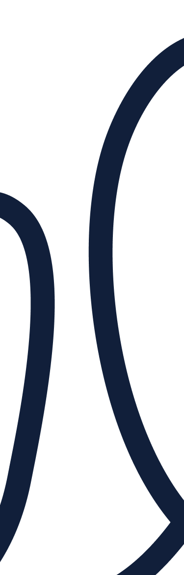 Stylized navy blue abstract lines on a black background.