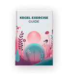 Book cover titled 'Kegel Exercise Guide' with abstract floral design.