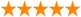 Five orange stars arranged in a horizontal line.
