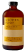 Brown bottle with a yellow label and black cap.