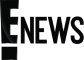 Logo of E! News, featuring bold black letters.
