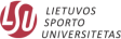 Logo of Lietuvos Sporto Universitetas with stylized red letters.