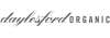 Logo of Daylesford Organic with cursive text on a white background.