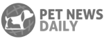 Logo of Pet News Daily featuring a globe with a dog and cat silhouette.