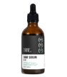 Amber dropper bottle of TRVE hair serum with a black label.