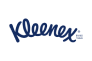 The image shows the Kleenex logo in blue script.