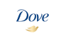 Logo of Dove with a gold dove silhouette.