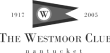 A black and white logo of The Westmoor Club with a nautical flag design.