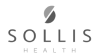 Logo of Sollis Health with a circular design element.