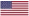 An American flag with stars and stripes.