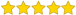 Five gold stars aligned in a row.