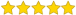 Five yellow stars representing a five-star rating.