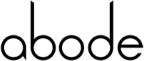 Logo of 'Abode' with stylized lowercase letters.