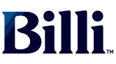 Logo with the text 'Billi' in stylized font.