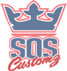 Crown logo with 'SOS Clothing' text in bold colors.