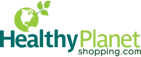 HealthyPlanetShopping.com logo with a green earth and leaf design.