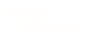 'Kim & Kimmy' text in white font on a transparent background.