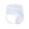 A white disposable diaper on a white background.