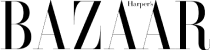 The Harper's Bazaar logo with elegant typography.